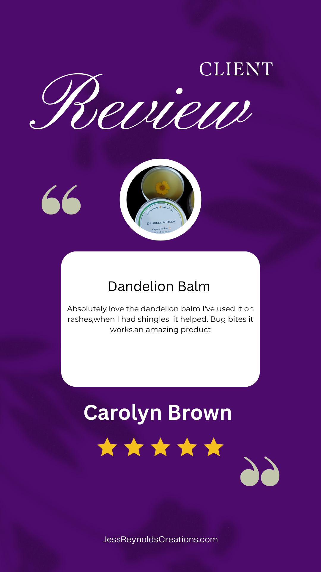 Dandelion Balm